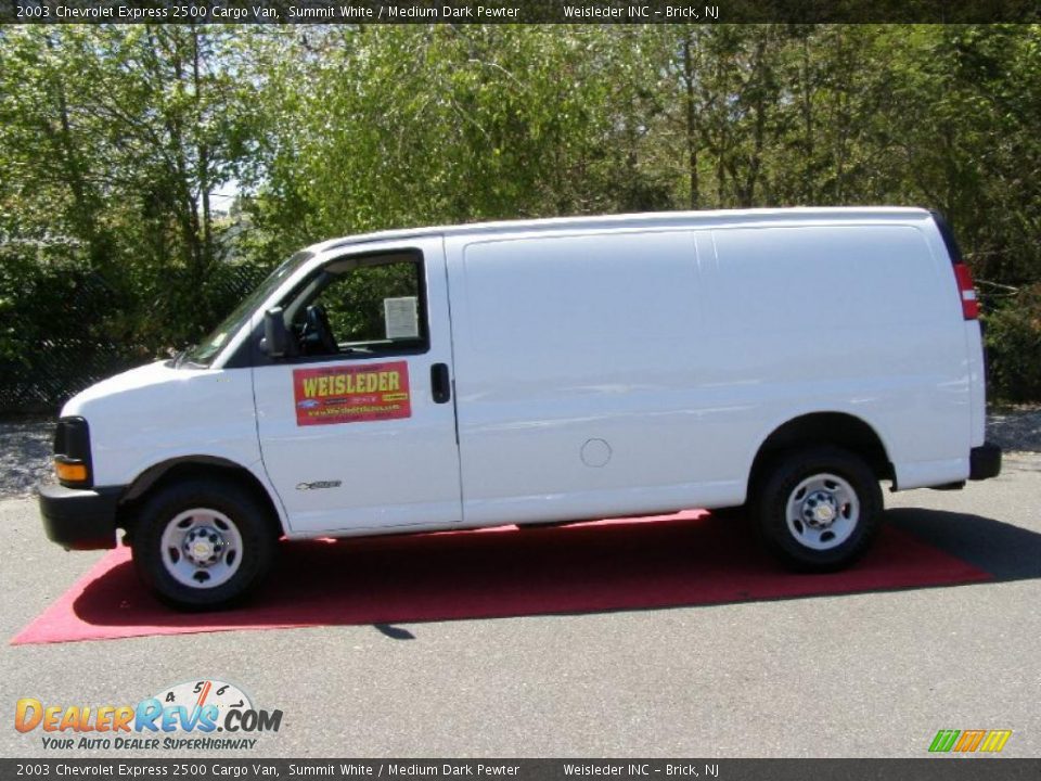 2003 Chevrolet Express 2500 Cargo Van Summit White / Medium Dark Pewter Photo #9