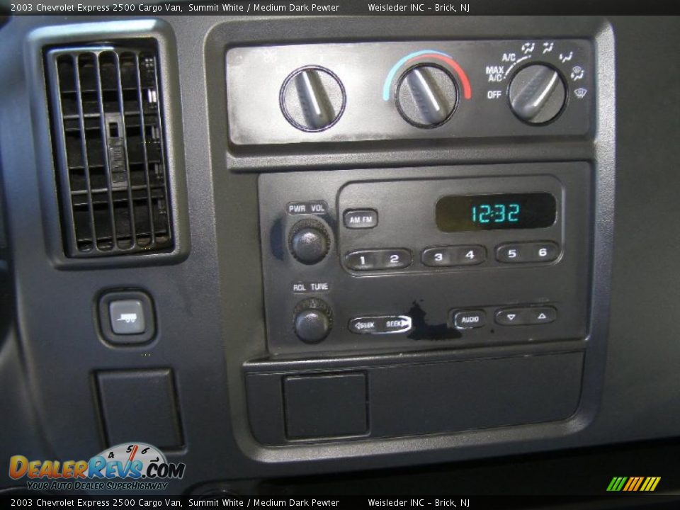 2003 Chevrolet Express 2500 Cargo Van Summit White / Medium Dark Pewter Photo #15