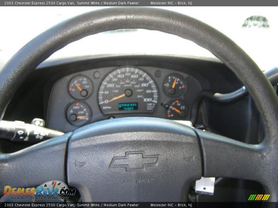 2003 Chevrolet Express 2500 Cargo Van Summit White / Medium Dark Pewter Photo #16