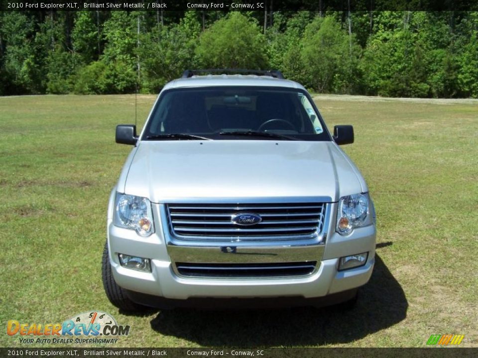 2010 Ford Explorer XLT Brilliant Silver Metallic / Black Photo #2