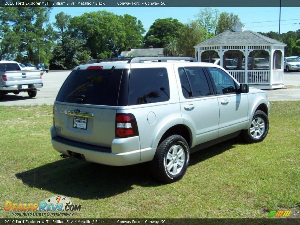 2010 Ford Explorer XLT Brilliant Silver Metallic / Black Photo #5