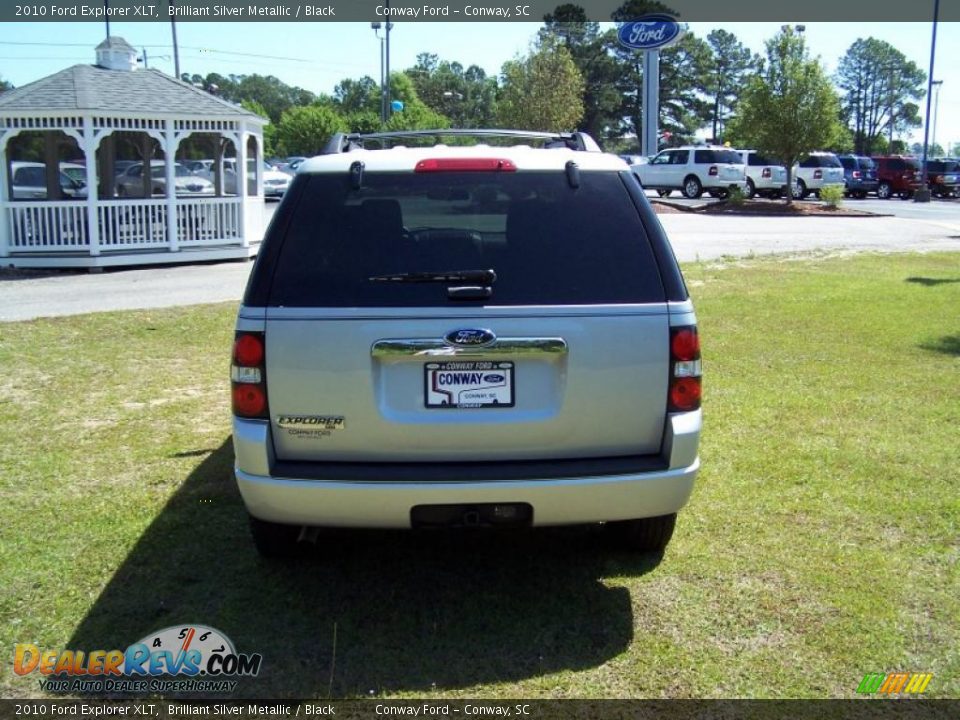 2010 Ford Explorer XLT Brilliant Silver Metallic / Black Photo #6