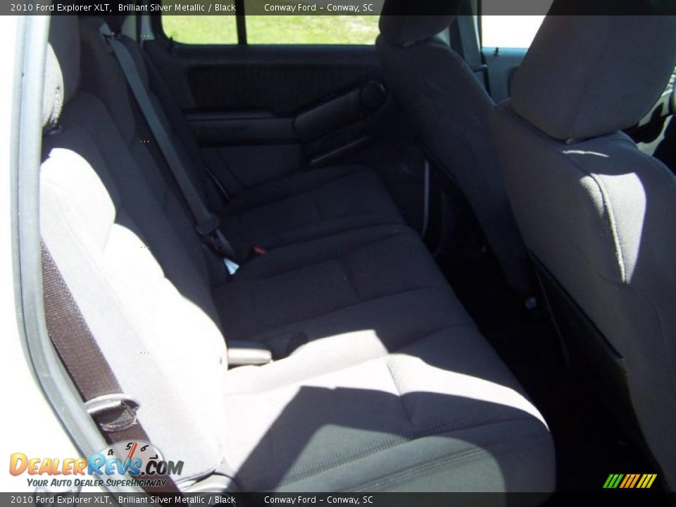 2010 Ford Explorer XLT Brilliant Silver Metallic / Black Photo #14