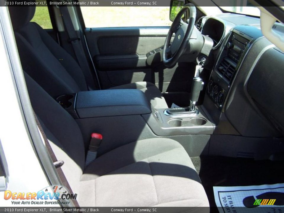 2010 Ford Explorer XLT Brilliant Silver Metallic / Black Photo #15