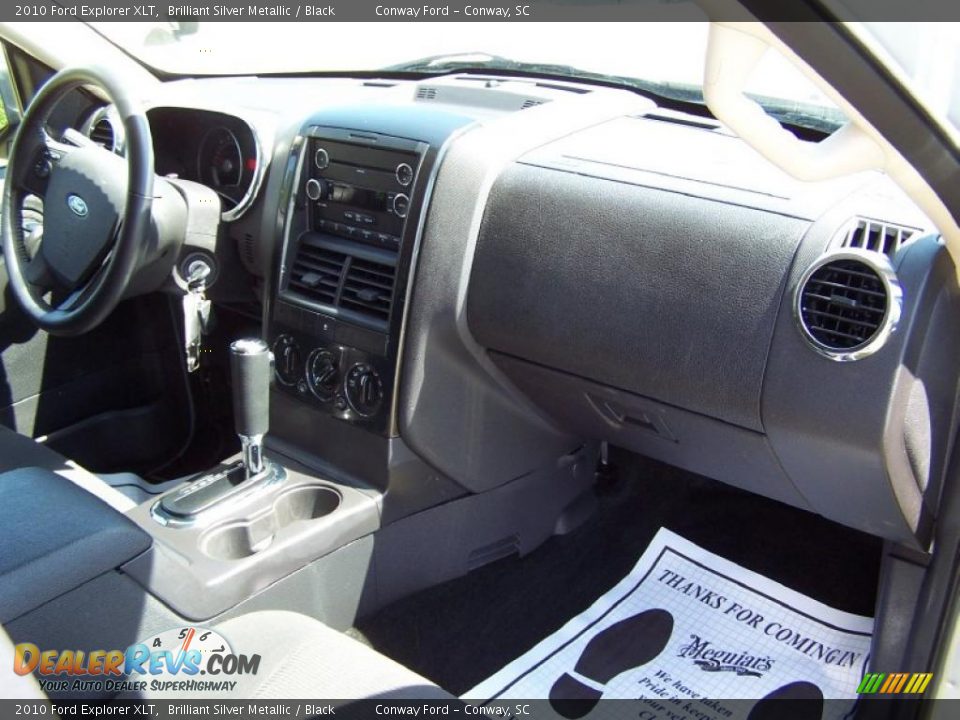 2010 Ford Explorer XLT Brilliant Silver Metallic / Black Photo #16