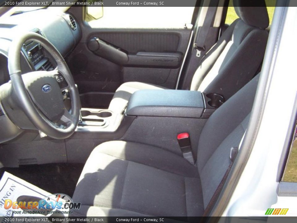 2010 Ford Explorer XLT Brilliant Silver Metallic / Black Photo #18