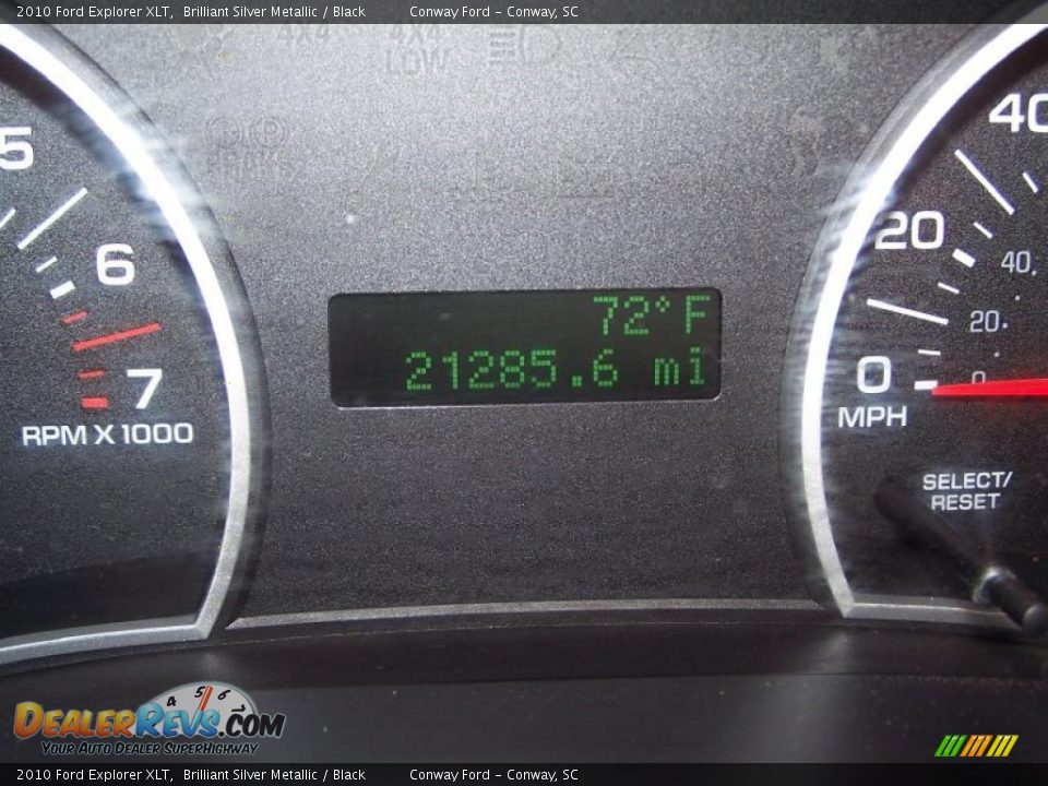 2010 Ford Explorer XLT Brilliant Silver Metallic / Black Photo #25