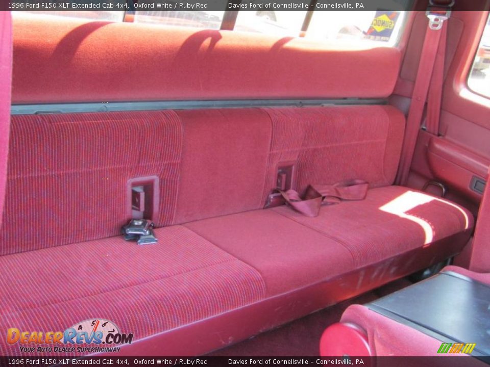 Rear Seat of 1996 Ford F150 XLT Extended Cab 4x4 Photo #10