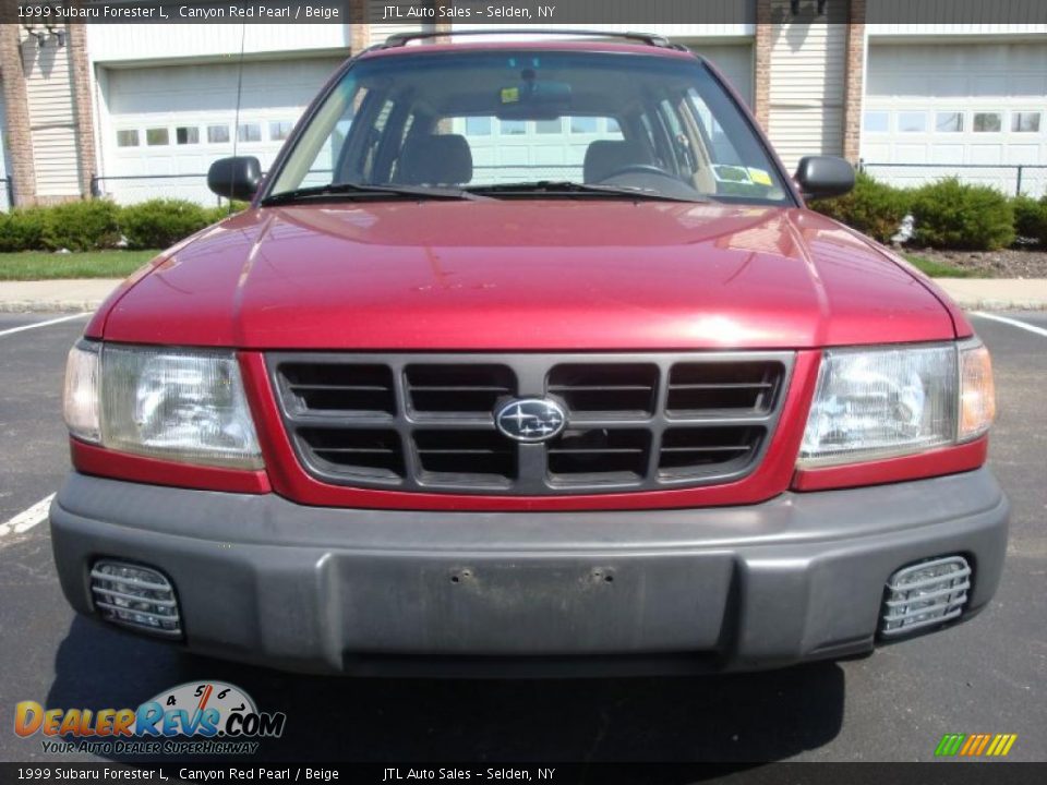 1999 Subaru Forester L Canyon Red Pearl / Beige Photo #2
