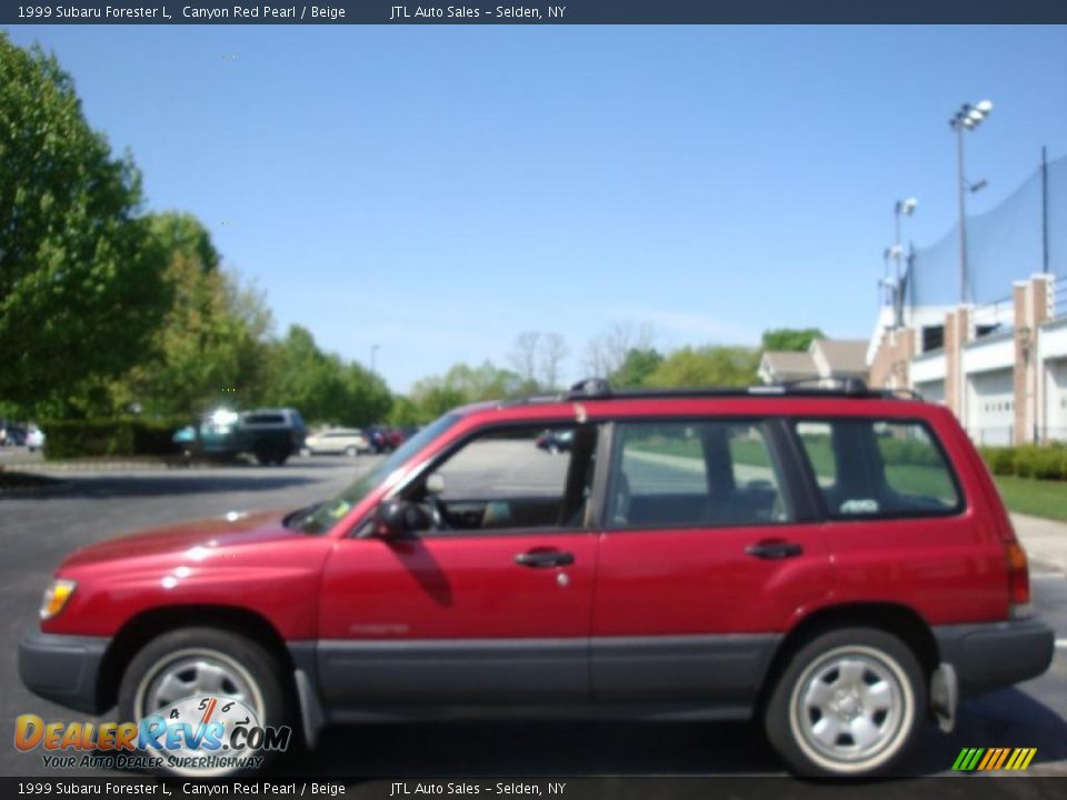 1999 Subaru Forester L Canyon Red Pearl / Beige Photo #3