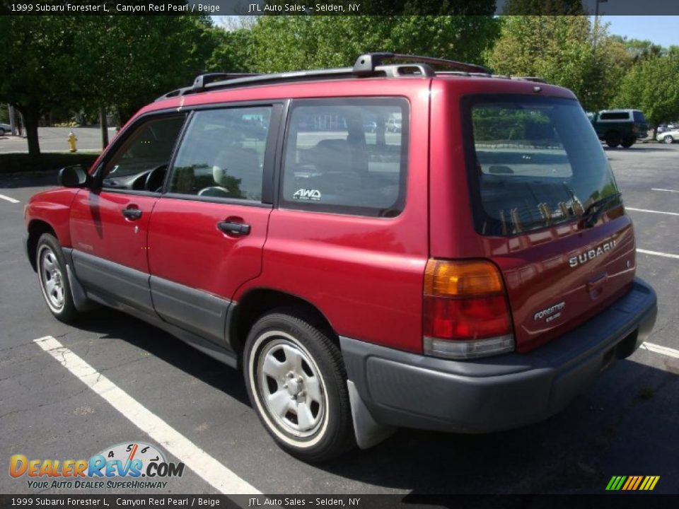 1999 Subaru Forester L Canyon Red Pearl / Beige Photo #4