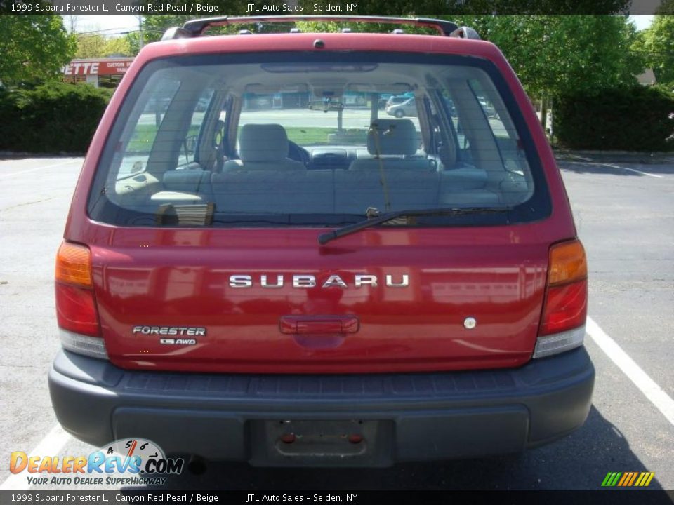 1999 Subaru Forester L Canyon Red Pearl / Beige Photo #5