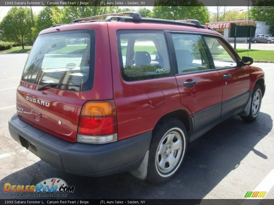 1999 Subaru Forester L Canyon Red Pearl / Beige Photo #6