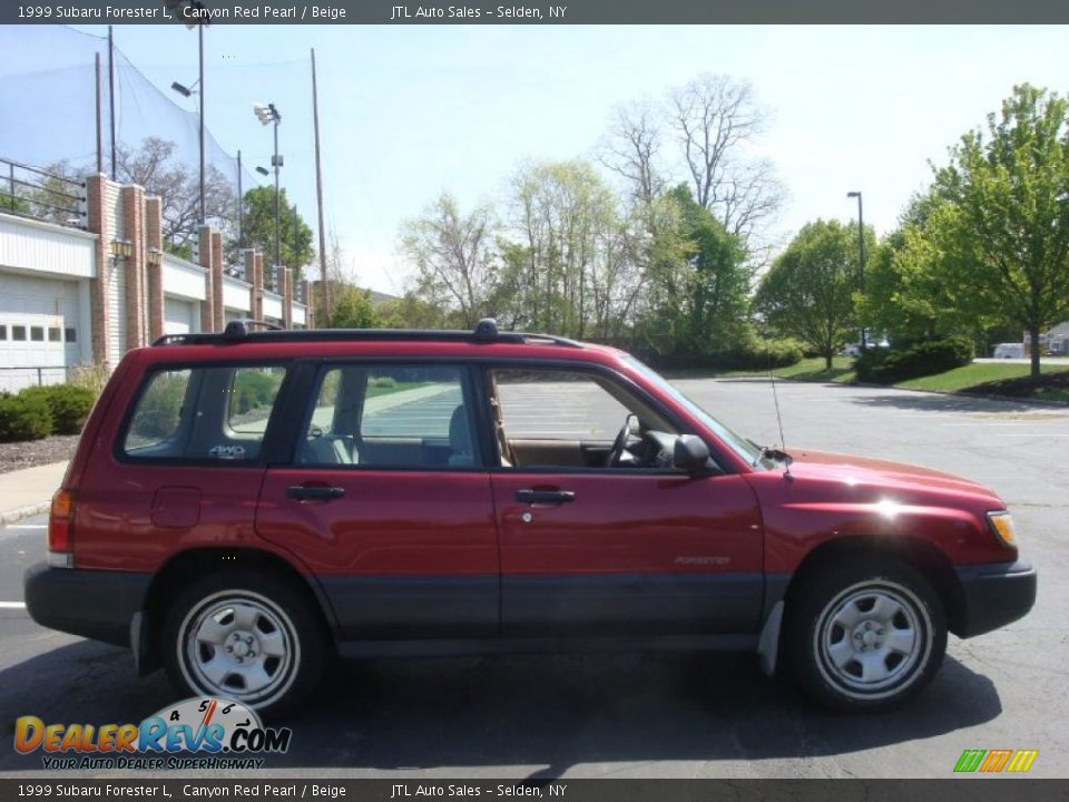 1999 Subaru Forester L Canyon Red Pearl / Beige Photo #7