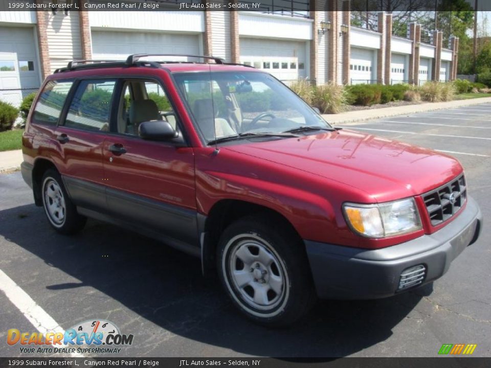 1999 Subaru Forester L Canyon Red Pearl / Beige Photo #8