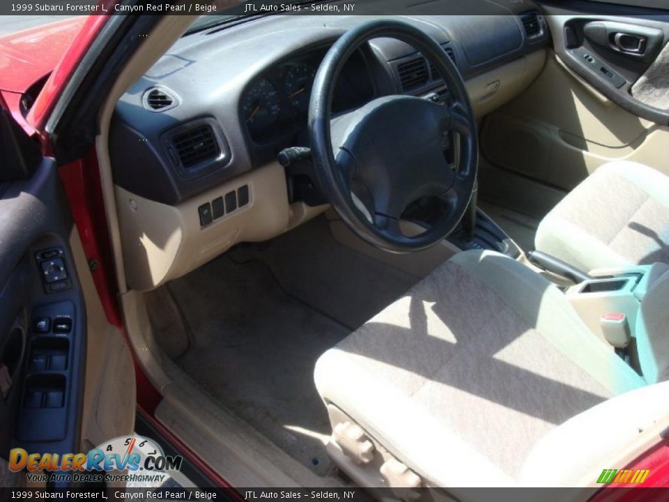 1999 Subaru Forester L Canyon Red Pearl / Beige Photo #11