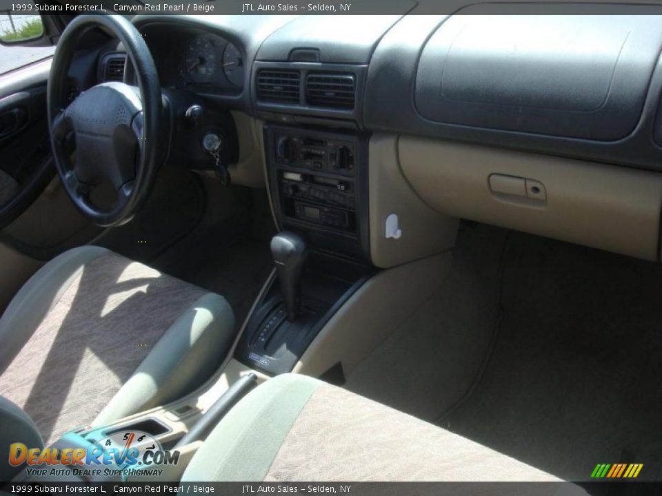 1999 Subaru Forester L Canyon Red Pearl / Beige Photo #13