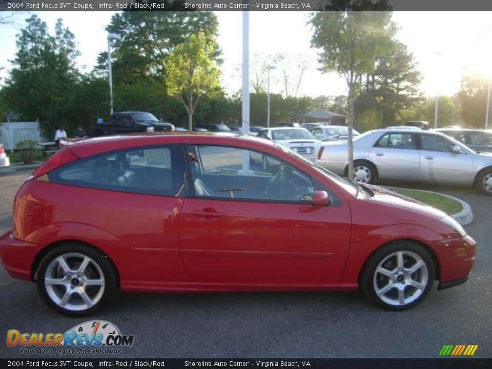 2004 Ford Focus SVT Coupe Infra-Red / Black/Red Photo #7