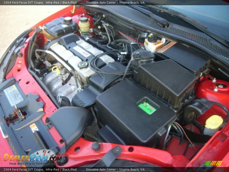 2004 Ford Focus SVT Coupe Infra-Red / Black/Red Photo #23
