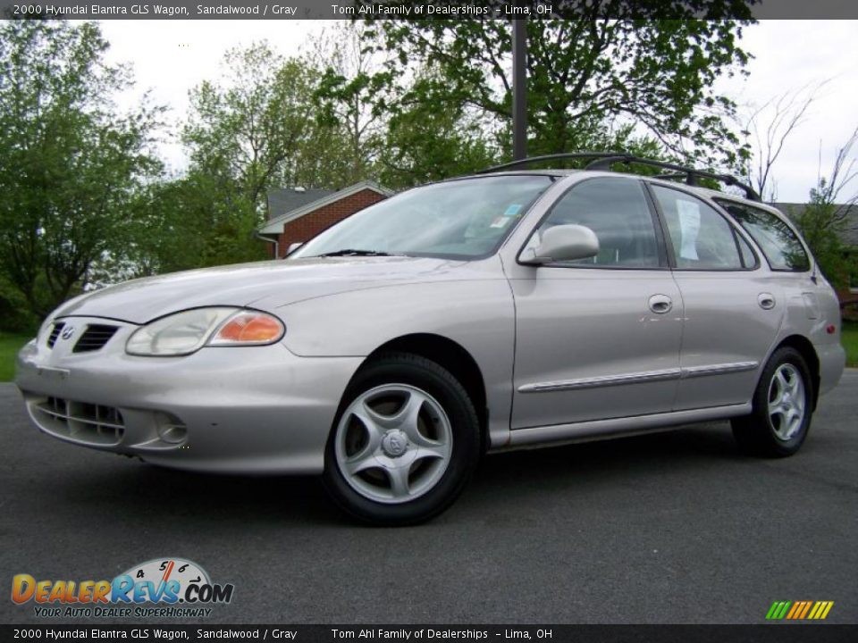 2000 Hyundai Elantra GLS Wagon Sandalwood / Gray Photo #4