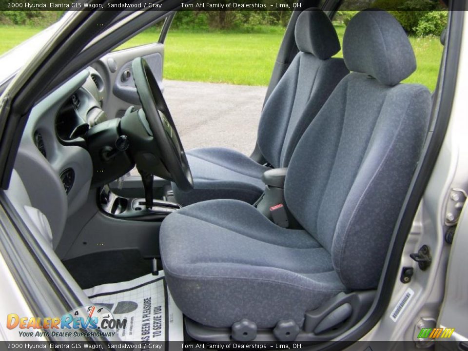 2000 Hyundai Elantra GLS Wagon Sandalwood / Gray Photo #7