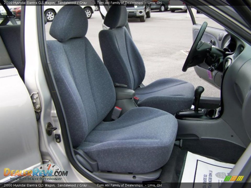 2000 Hyundai Elantra GLS Wagon Sandalwood / Gray Photo #12