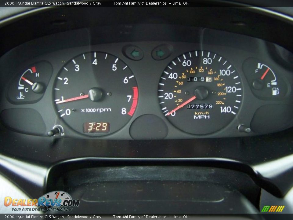 2000 Hyundai Elantra GLS Wagon Sandalwood / Gray Photo #15