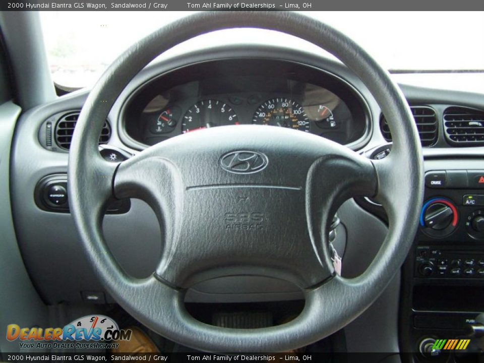 2000 Hyundai Elantra GLS Wagon Sandalwood / Gray Photo #16