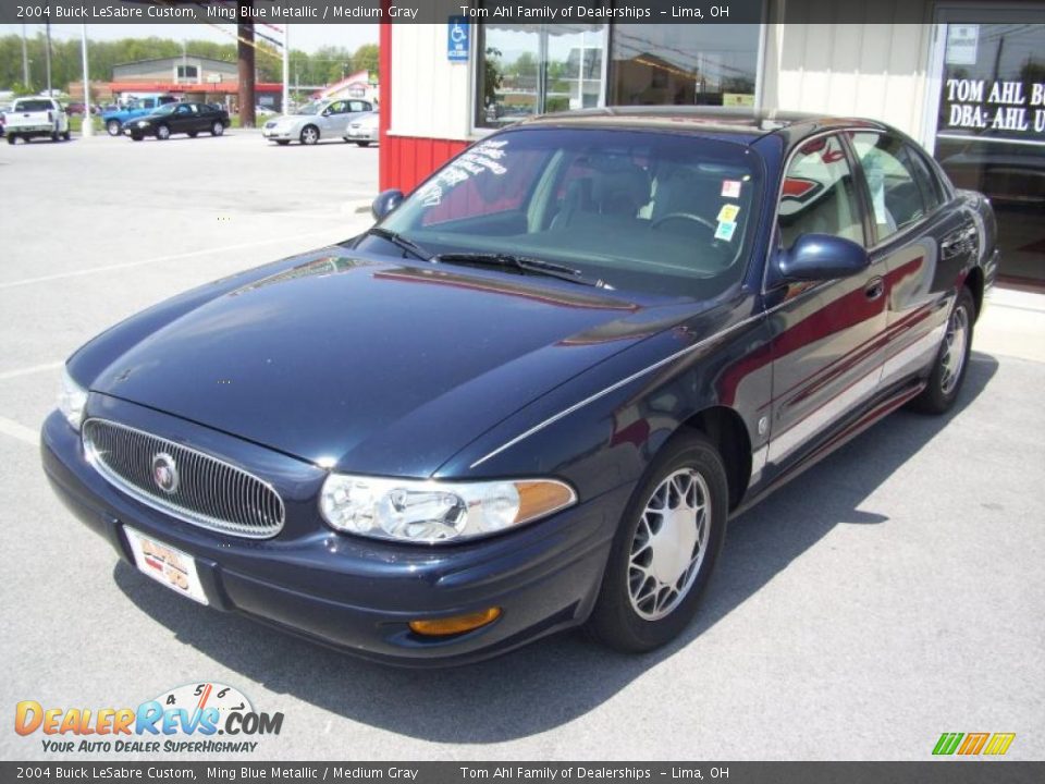 2004 Buick LeSabre Custom Ming Blue Metallic / Medium Gray Photo #2