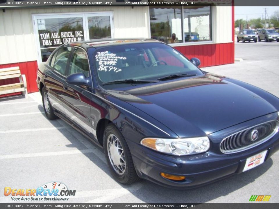 2004 Buick LeSabre Custom Ming Blue Metallic / Medium Gray Photo #11