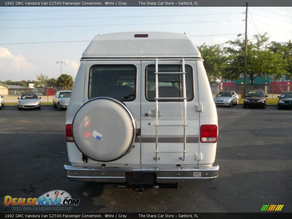 1992 GMC Vandura Van G2500 Passenger Conversion White / Gray Photo #5