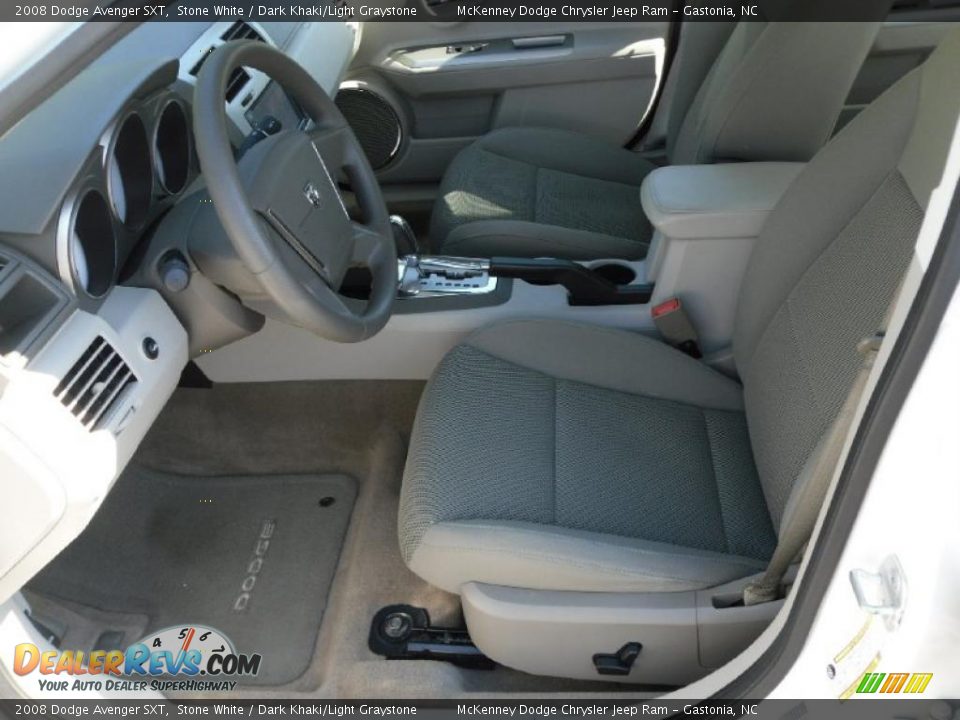 2008 Dodge Avenger SXT Stone White / Dark Khaki/Light Graystone Photo #7