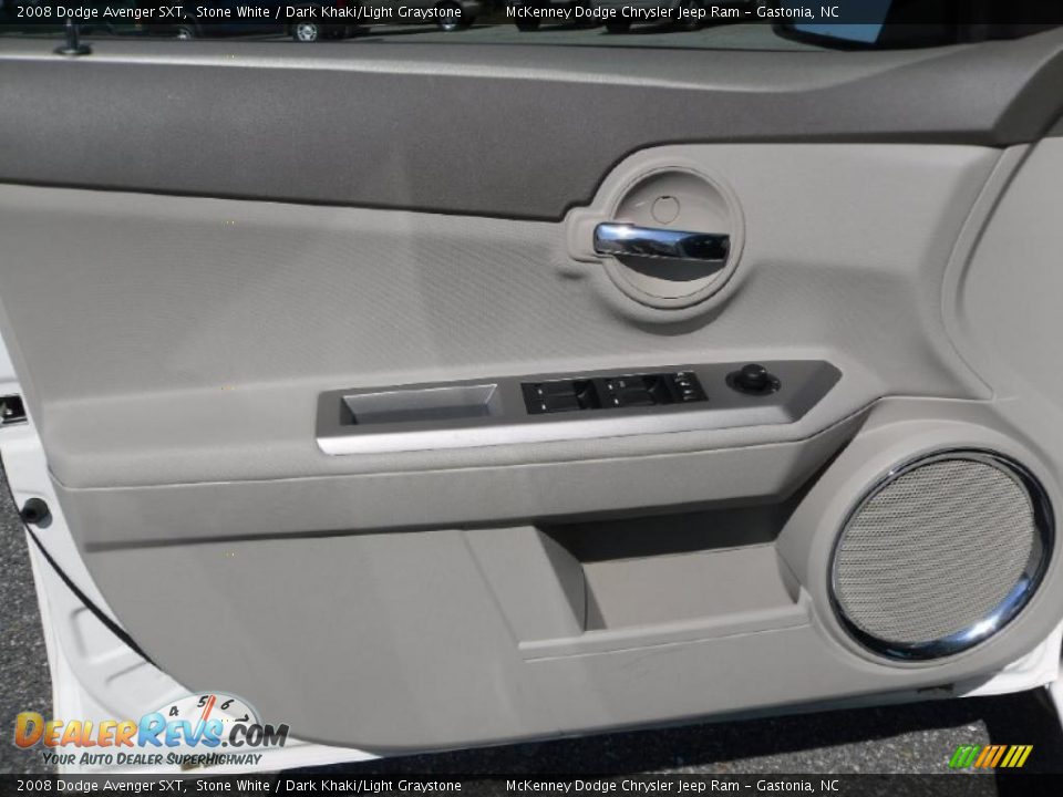 2008 Dodge Avenger SXT Stone White / Dark Khaki/Light Graystone Photo #9