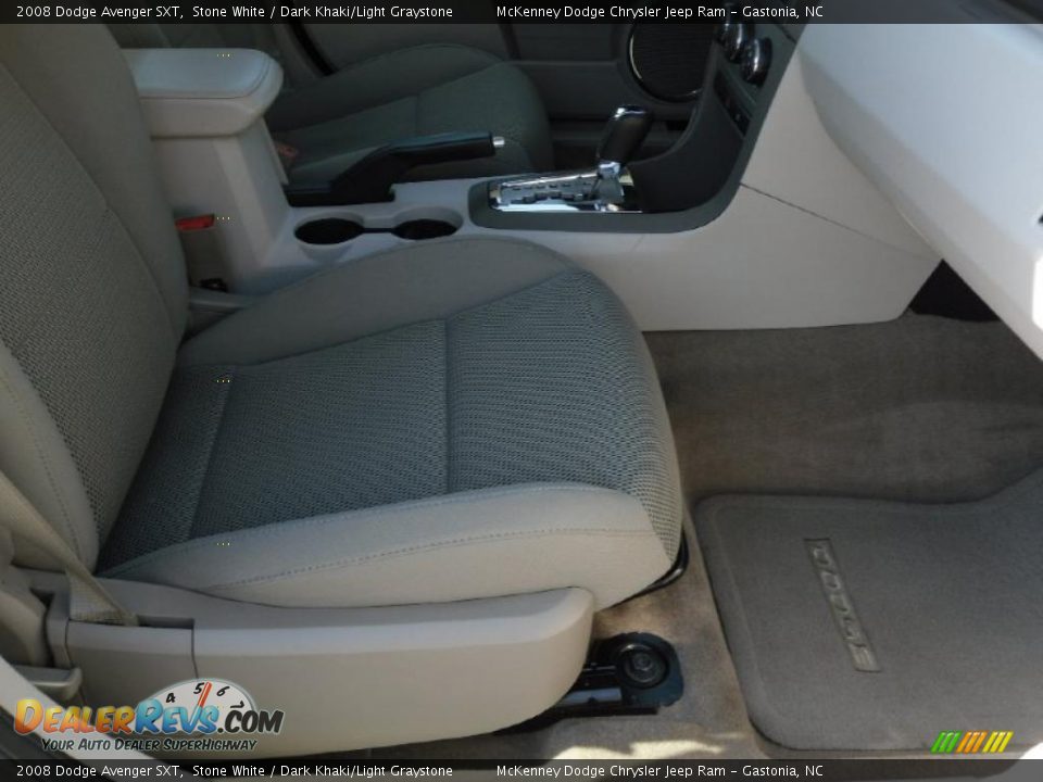 2008 Dodge Avenger SXT Stone White / Dark Khaki/Light Graystone Photo #17