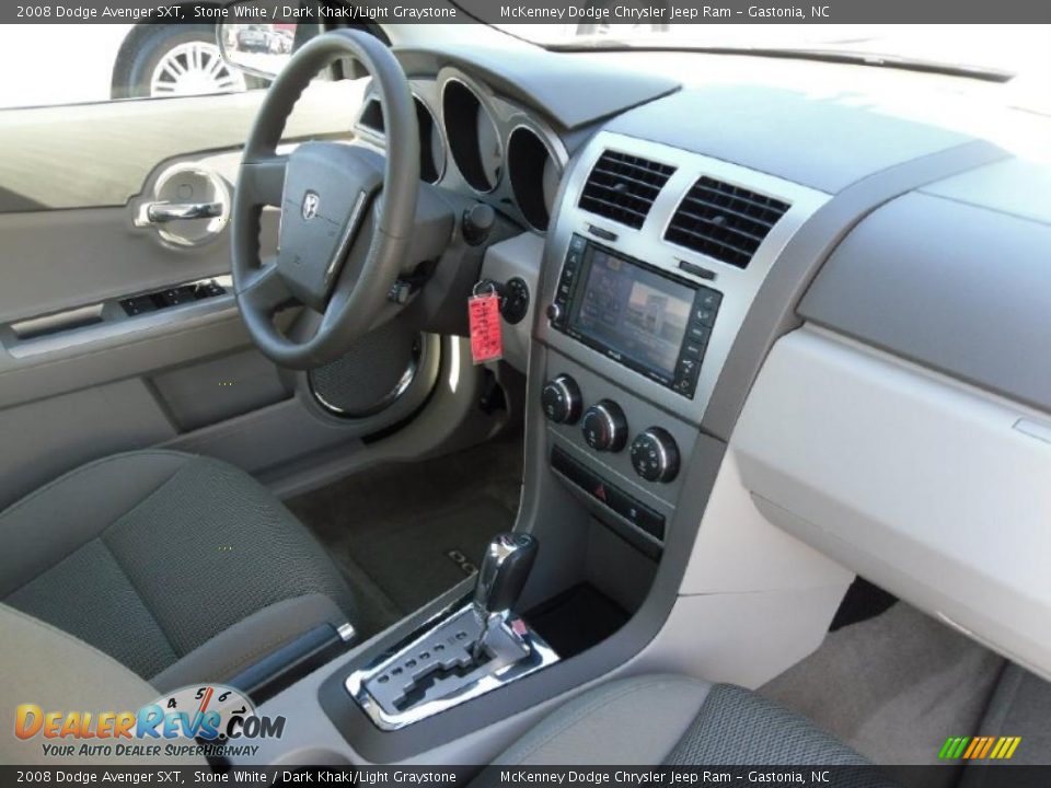 2008 Dodge Avenger SXT Stone White / Dark Khaki/Light Graystone Photo #20