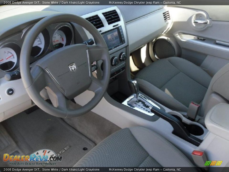 2008 Dodge Avenger SXT Stone White / Dark Khaki/Light Graystone Photo #24