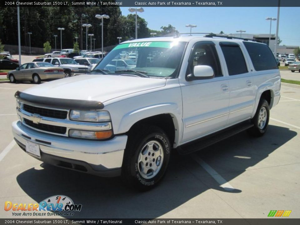 2004 Chevrolet Suburban 1500 LT Summit White / Tan/Neutral Photo #1