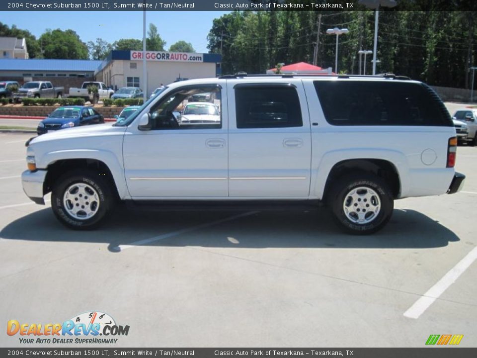 2004 Chevrolet Suburban 1500 LT Summit White / Tan/Neutral Photo #3