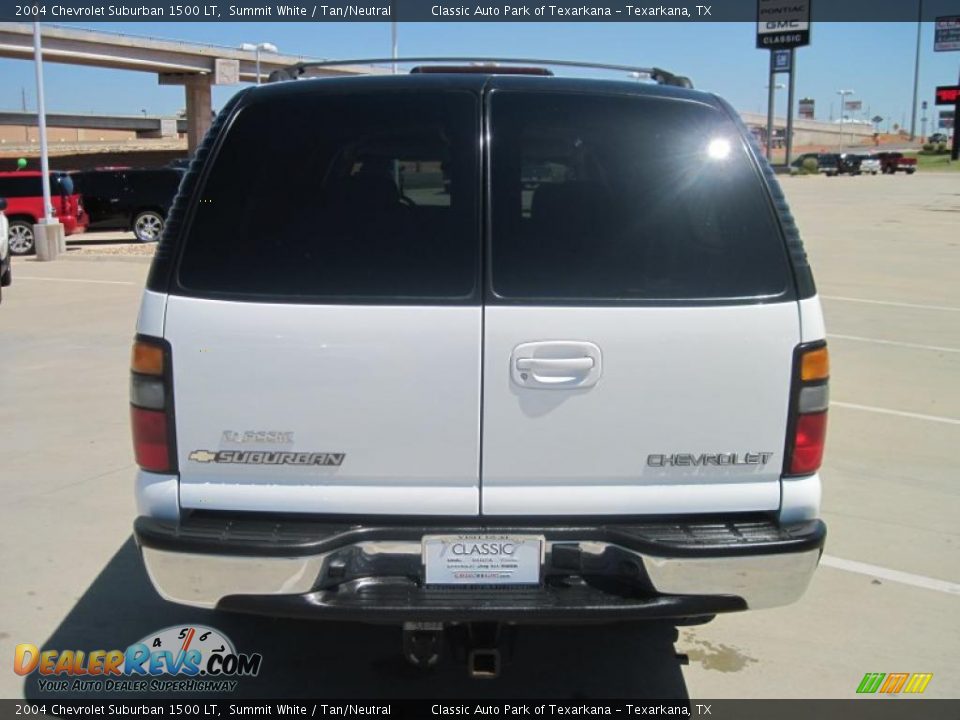 2004 Chevrolet Suburban 1500 LT Summit White / Tan/Neutral Photo #6