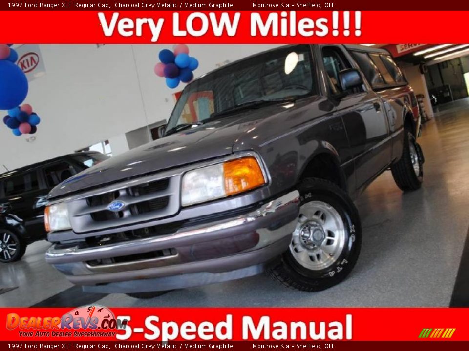 1997 Ford Ranger XLT Regular Cab Charcoal Grey Metallic / Medium Graphite Photo #1