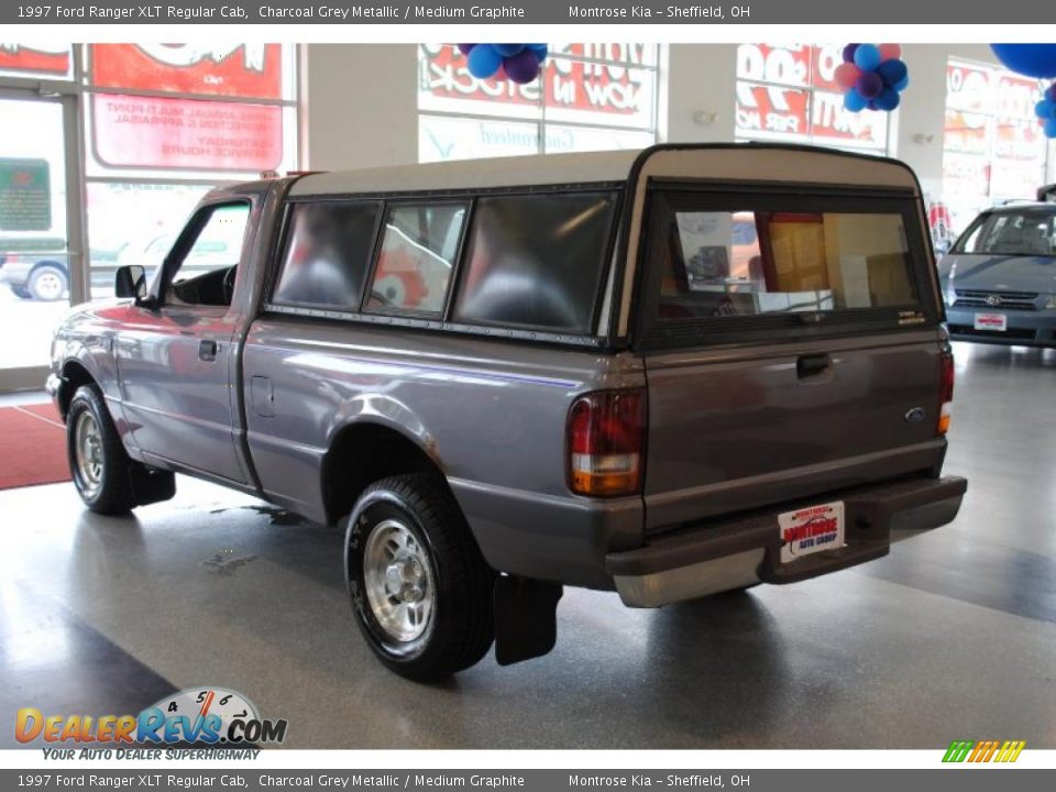 1997 Ford Ranger XLT Regular Cab Charcoal Grey Metallic / Medium Graphite Photo #4