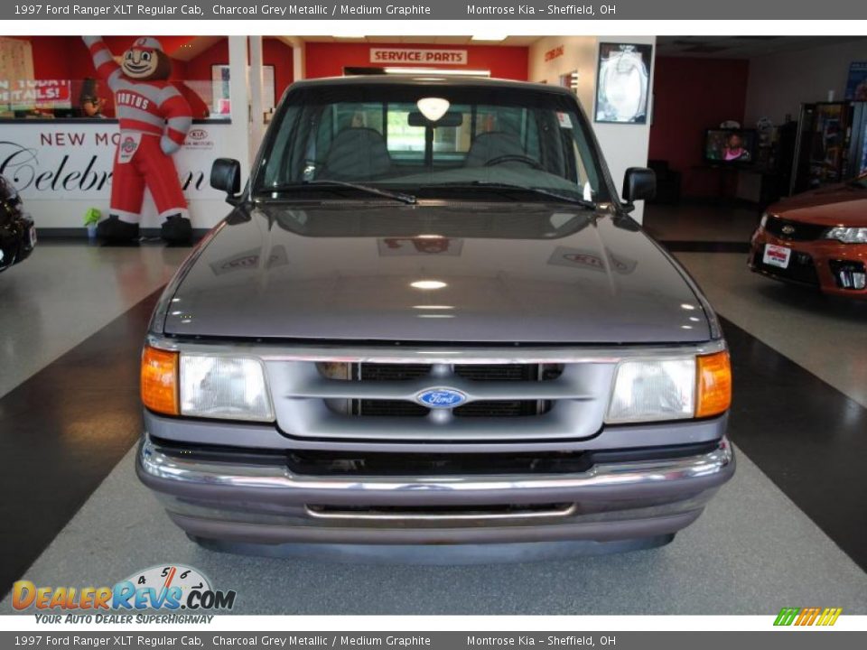 1997 Ford Ranger XLT Regular Cab Charcoal Grey Metallic / Medium Graphite Photo #9