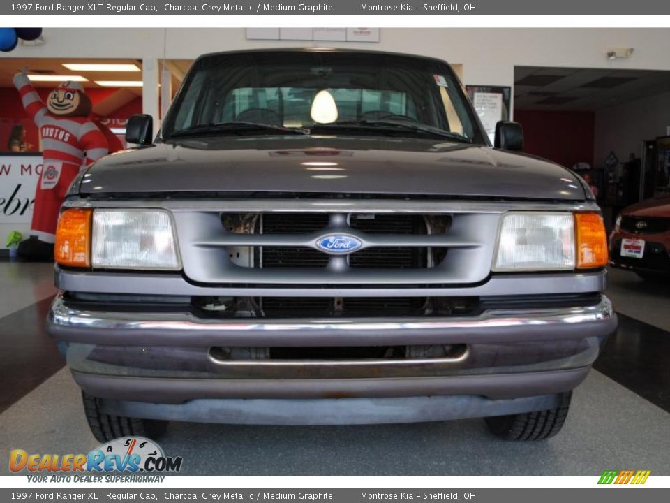 1997 Ford Ranger XLT Regular Cab Charcoal Grey Metallic / Medium Graphite Photo #10