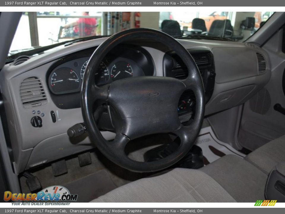 1997 Ford Ranger XLT Regular Cab Charcoal Grey Metallic / Medium Graphite Photo #11