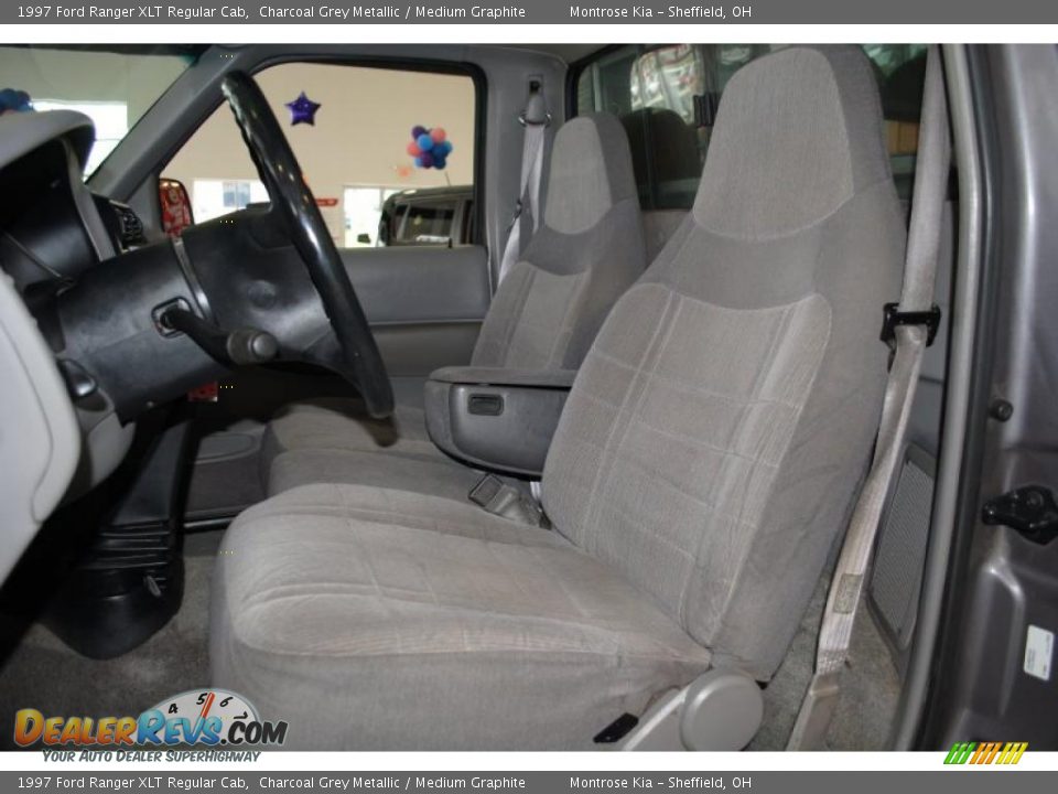 1997 Ford Ranger XLT Regular Cab Charcoal Grey Metallic / Medium Graphite Photo #13