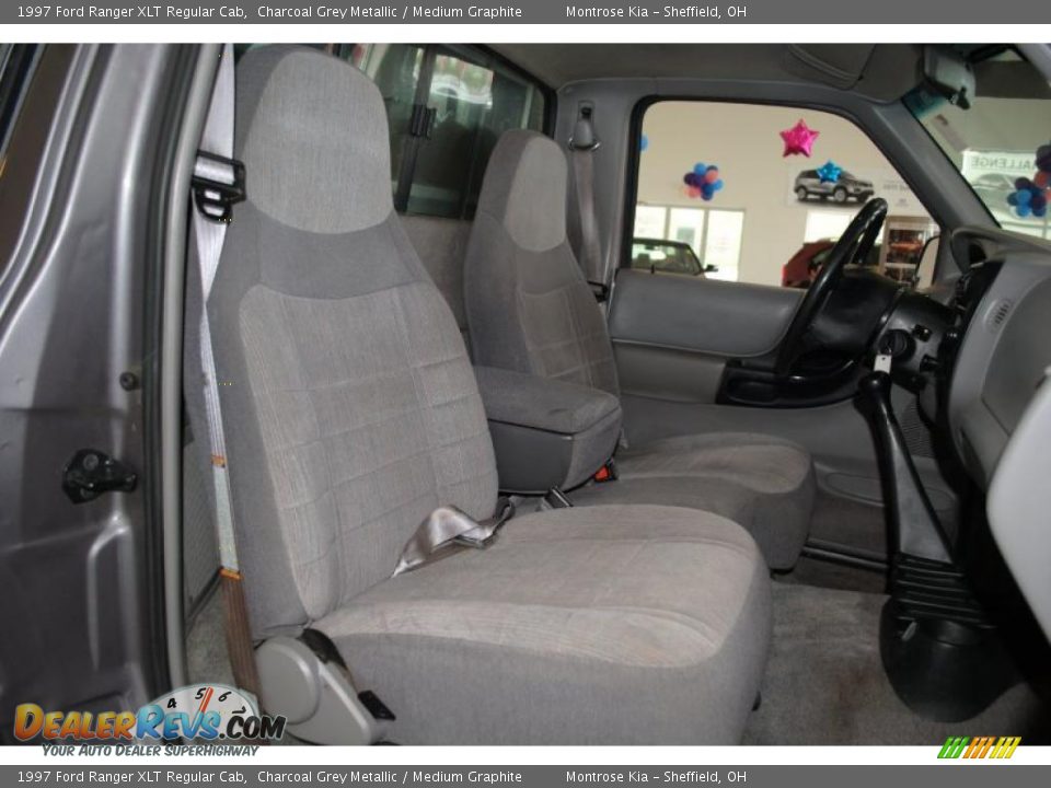 1997 Ford Ranger XLT Regular Cab Charcoal Grey Metallic / Medium Graphite Photo #14