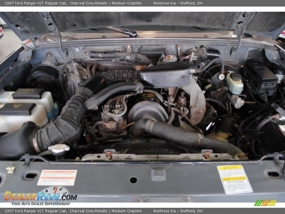 1997 Ford Ranger XLT Regular Cab Charcoal Grey Metallic / Medium Graphite Photo #16