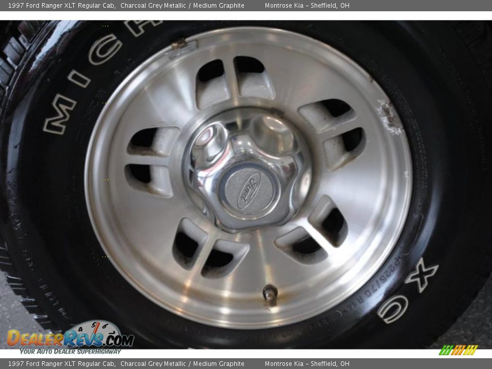 1997 Ford Ranger XLT Regular Cab Charcoal Grey Metallic / Medium Graphite Photo #21