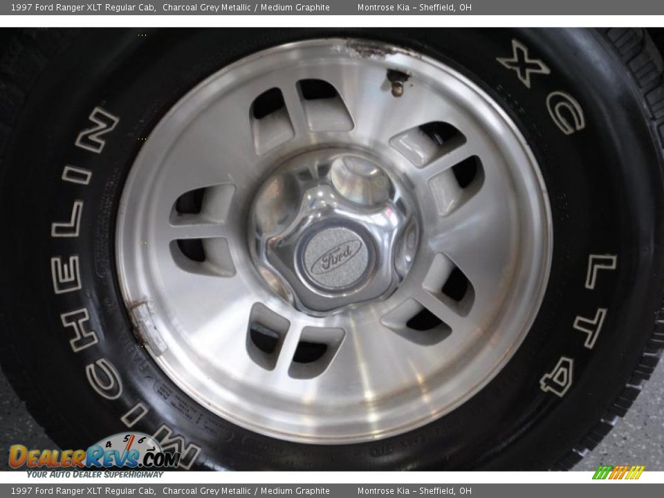 1997 Ford Ranger XLT Regular Cab Charcoal Grey Metallic / Medium Graphite Photo #22