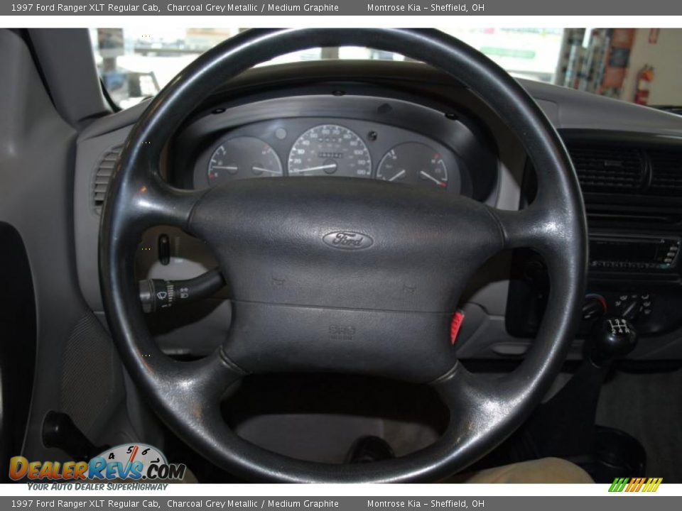 1997 Ford Ranger XLT Regular Cab Charcoal Grey Metallic / Medium Graphite Photo #25